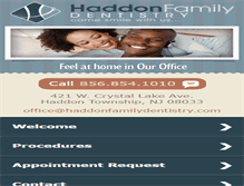 Tablet Screenshot of haddonfamilydentistry.com